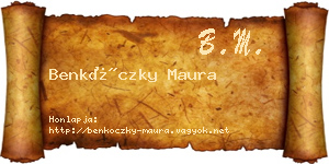 Benkóczky Maura névjegykártya